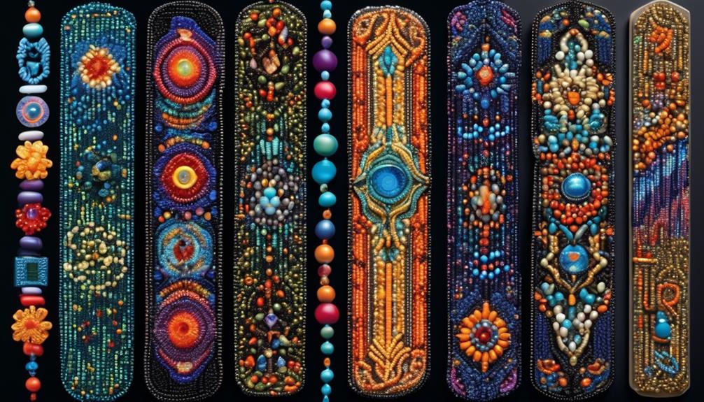 handmade decorative bookmarks with beads