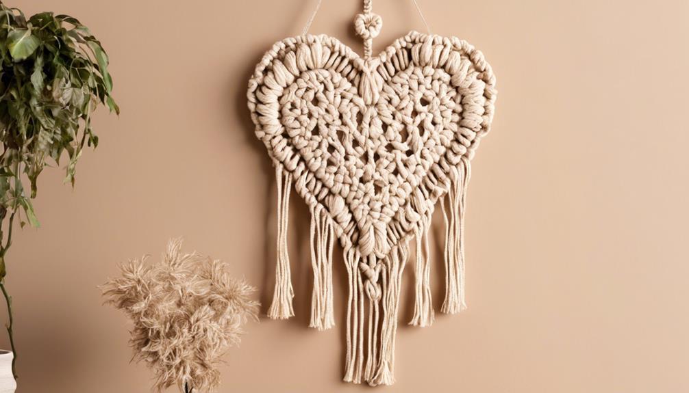 handmade heart shaped wall decor