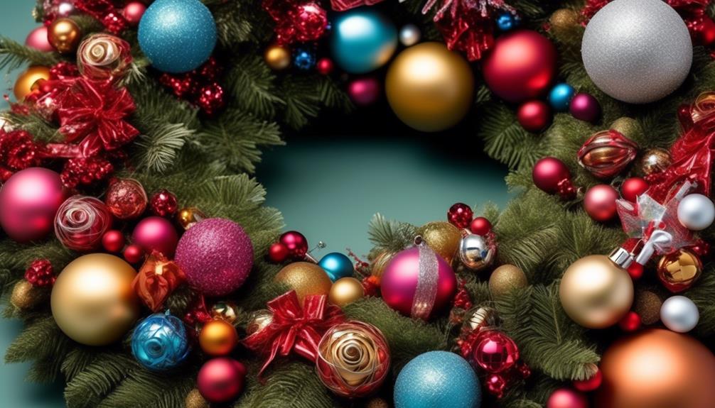 handmade holiday ornament wreath