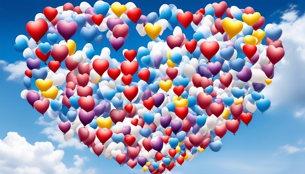 heart filled balloons bring joy