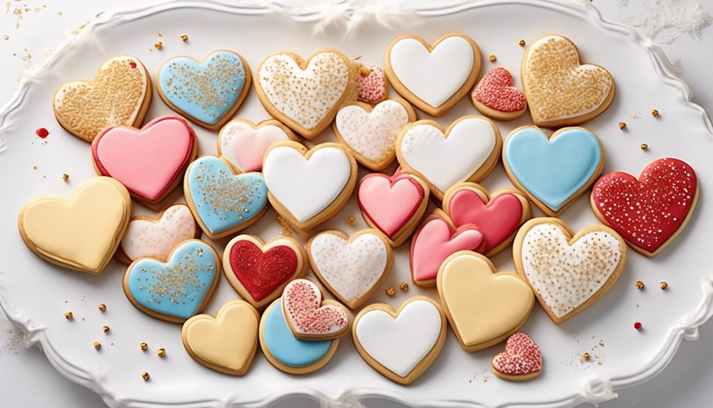 heart shaped cookies for sale