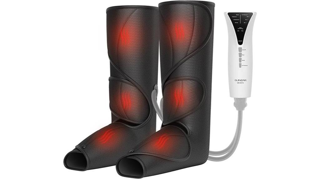 heated air compression leg massager
