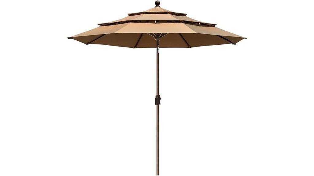 heather beige patio umbrella