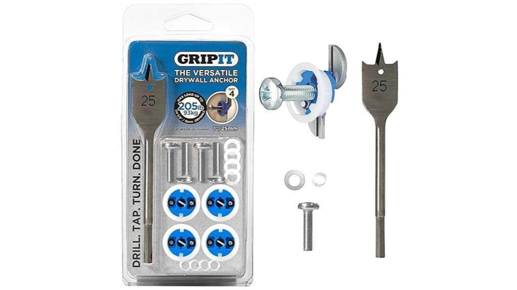 heavy duty drywall anchors with drill bit