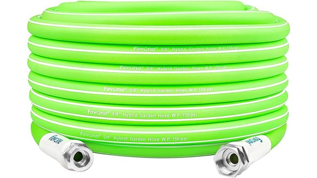 heavy duty kink free garden hose with solid aluminum fittings