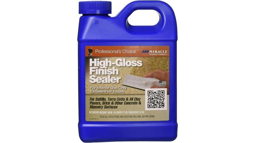 high finish sealer for surfaces