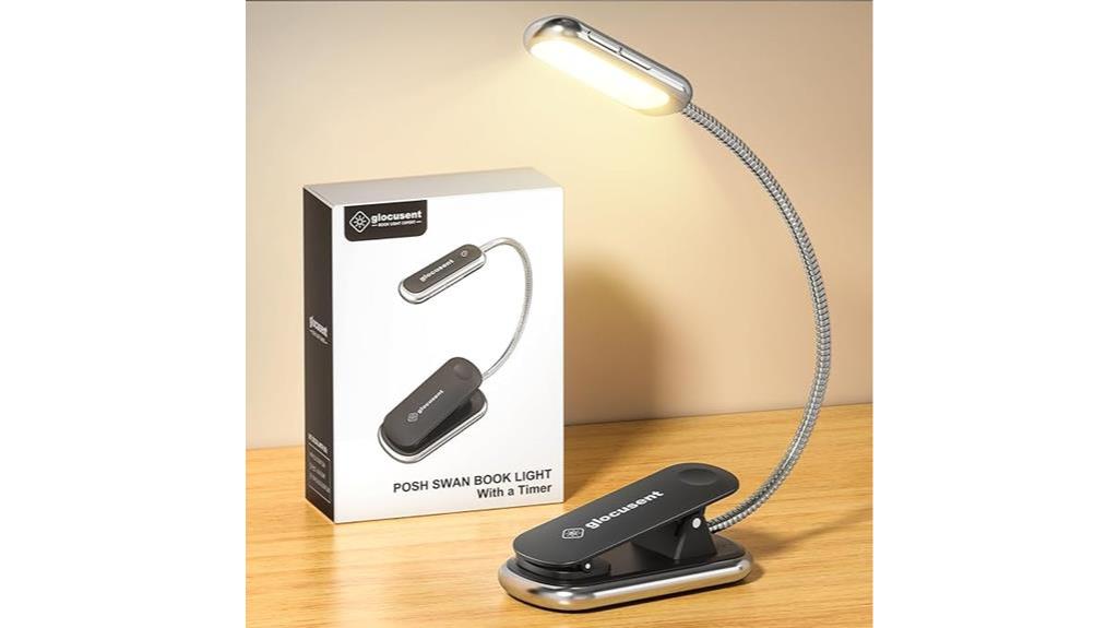 high quality book light with timer