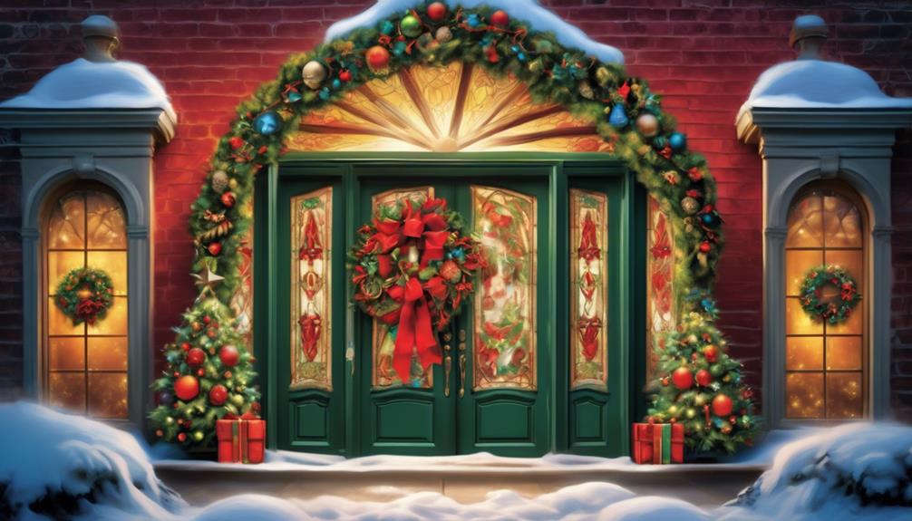 high quality christmas door covers