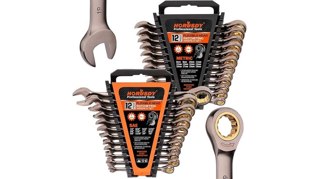 high quality ratcheting wrench set