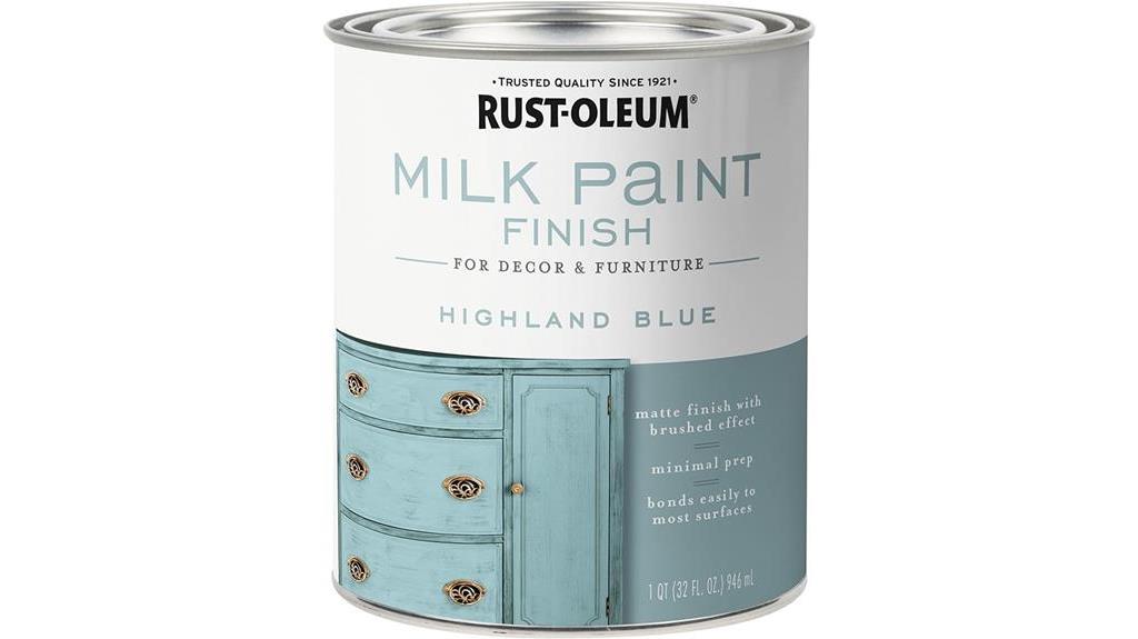 highland blue milk paint