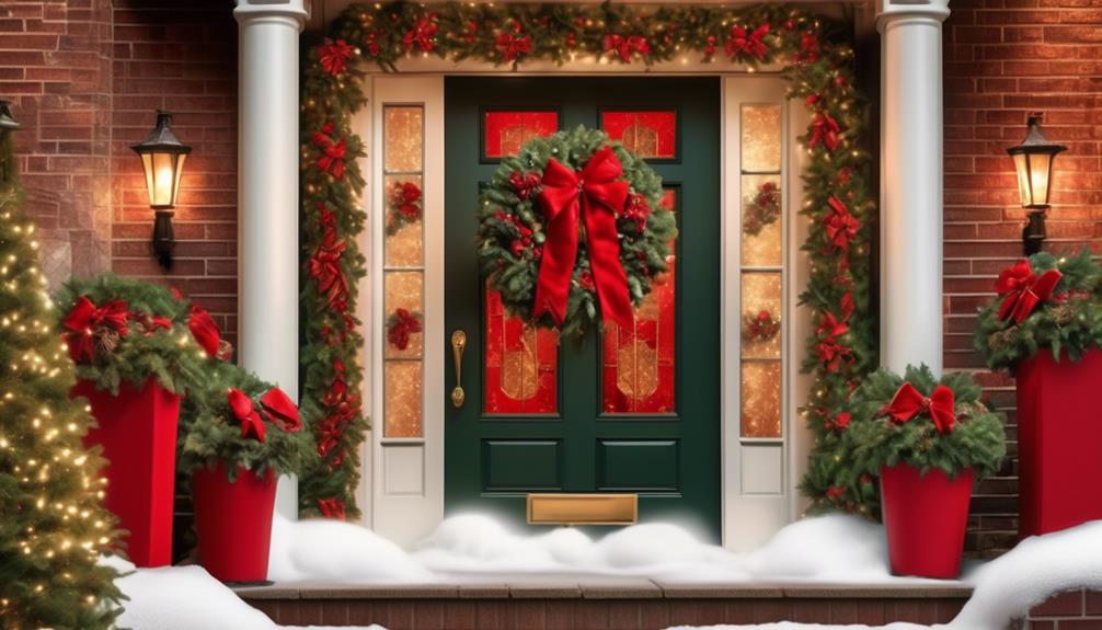 holiday decorations adorn every home