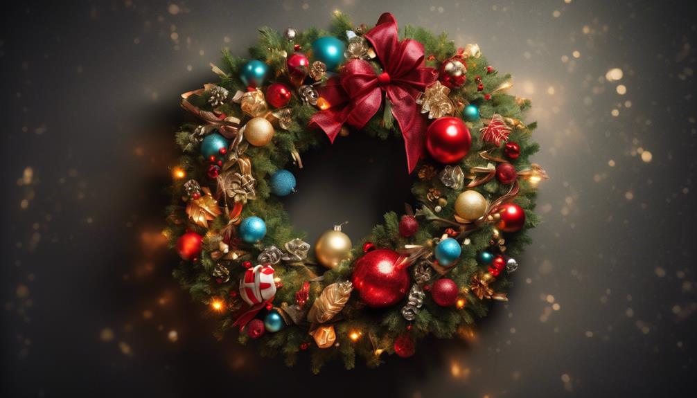 holiday inspired diy wreath