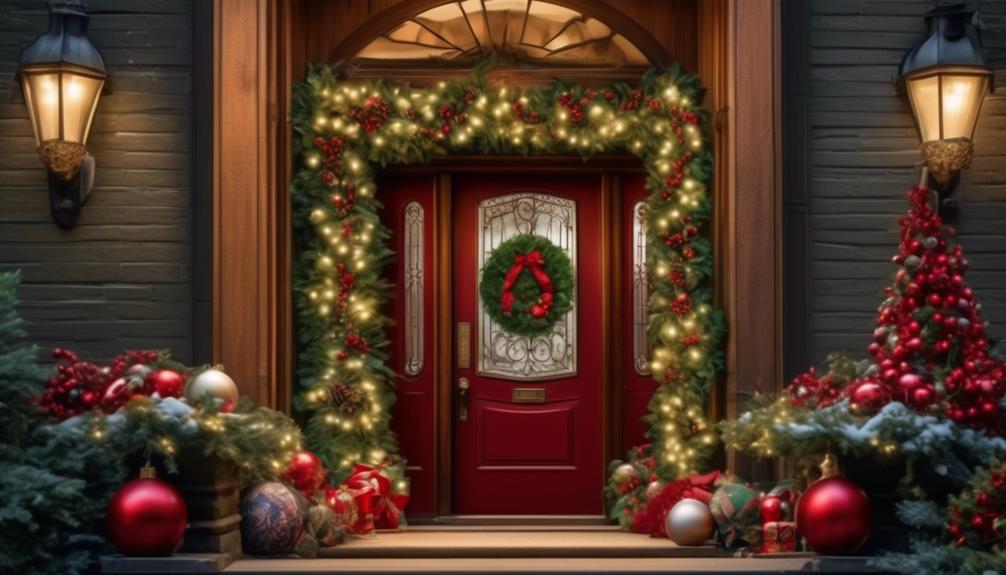 holiday themed door decorations