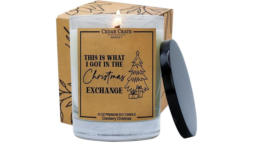 humorous candle for gift exchange