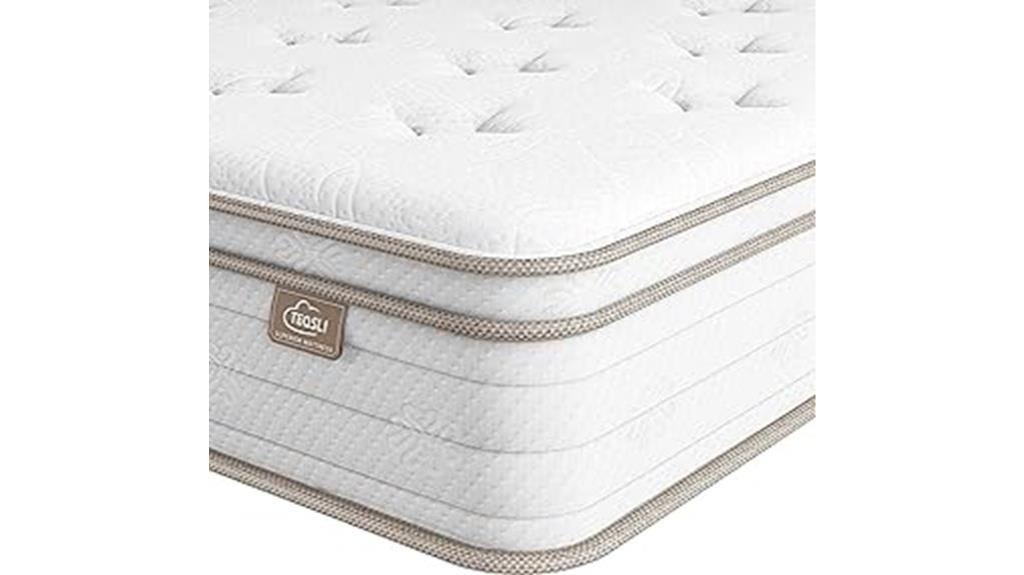 hybrid mattress with memory foam and pocket innerspring