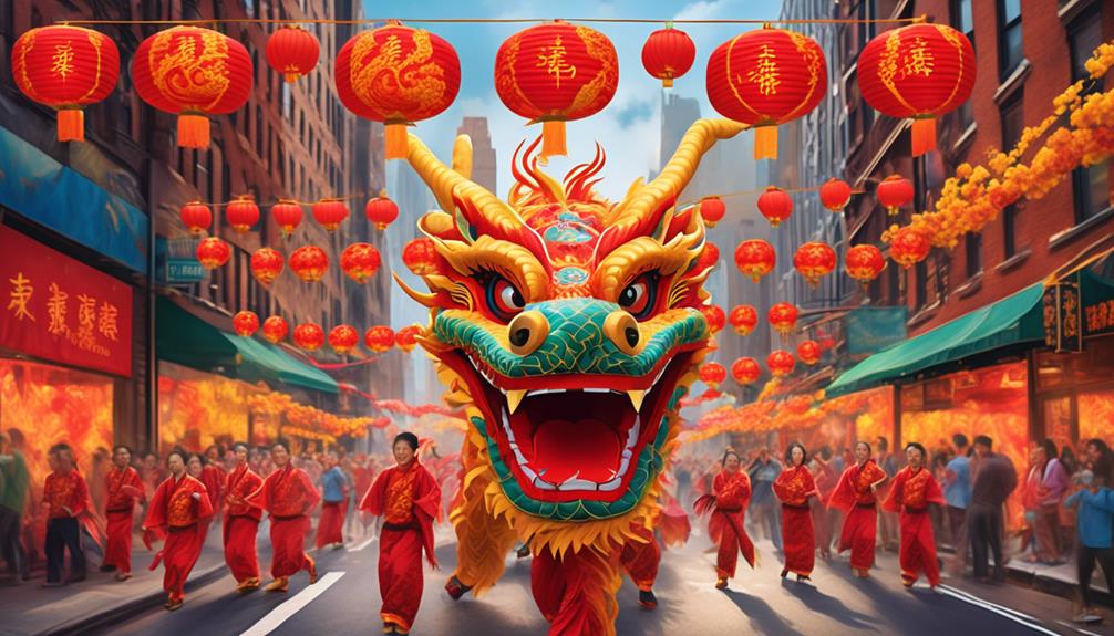 iconic dragon dance in new york city