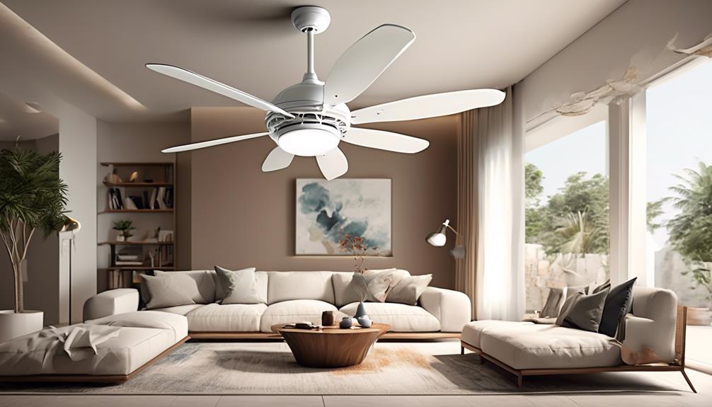 ideal airflow for ceiling fan