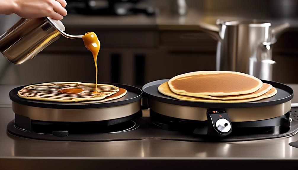 ideal griddle pancake temperature