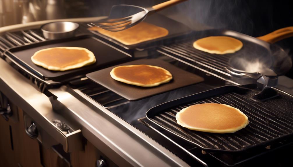 ideal griddle temperature for pancakes