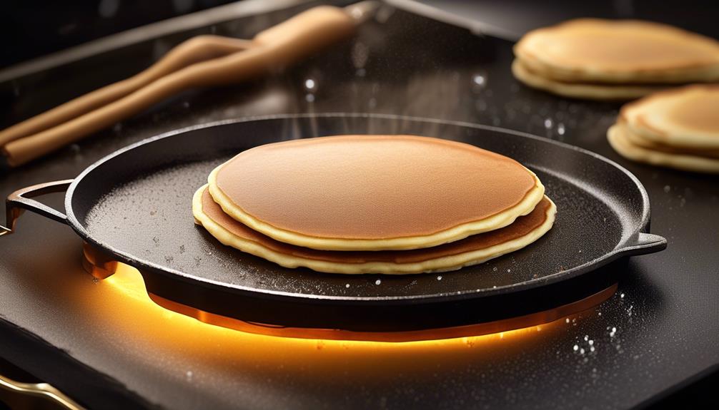 ideal griddle temperature for pancakes