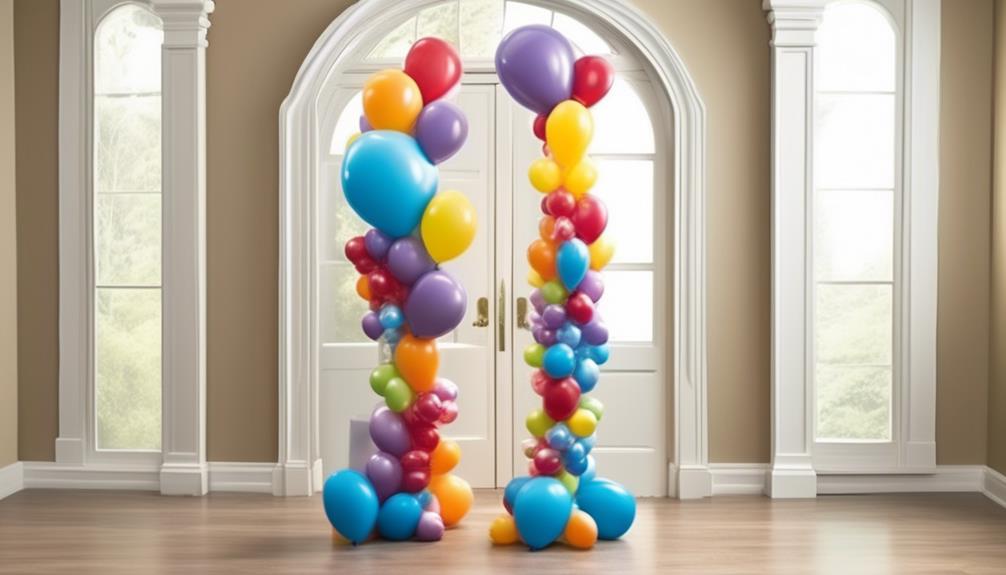 ideal height for balloon column