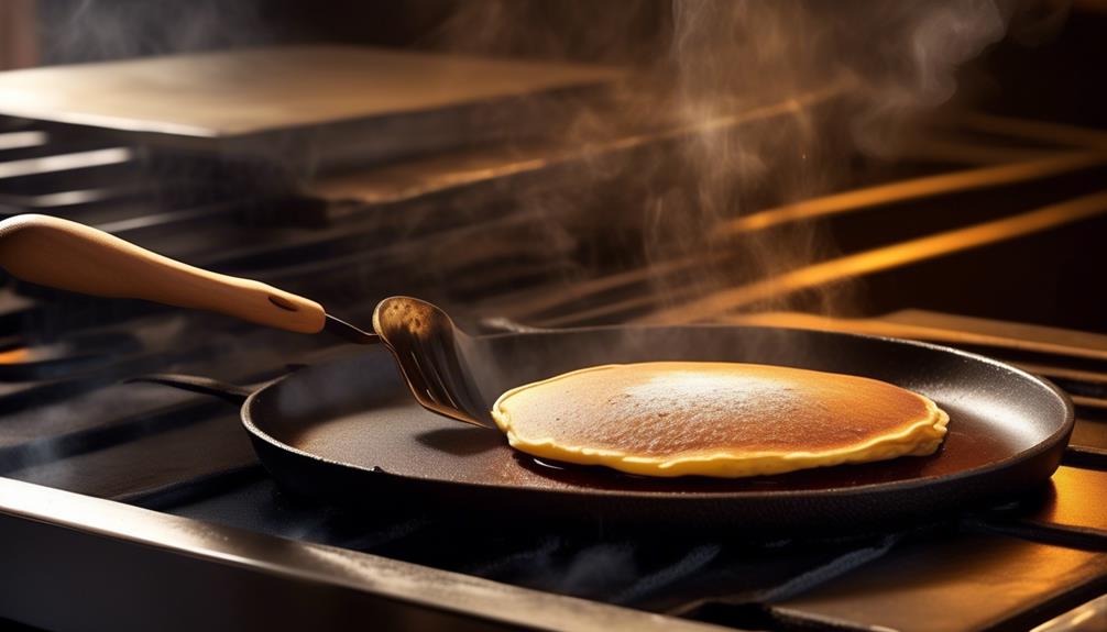 ideal pancake cooking temperature