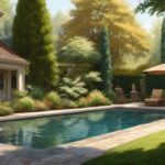 ideal poolside trees for shade and privacy