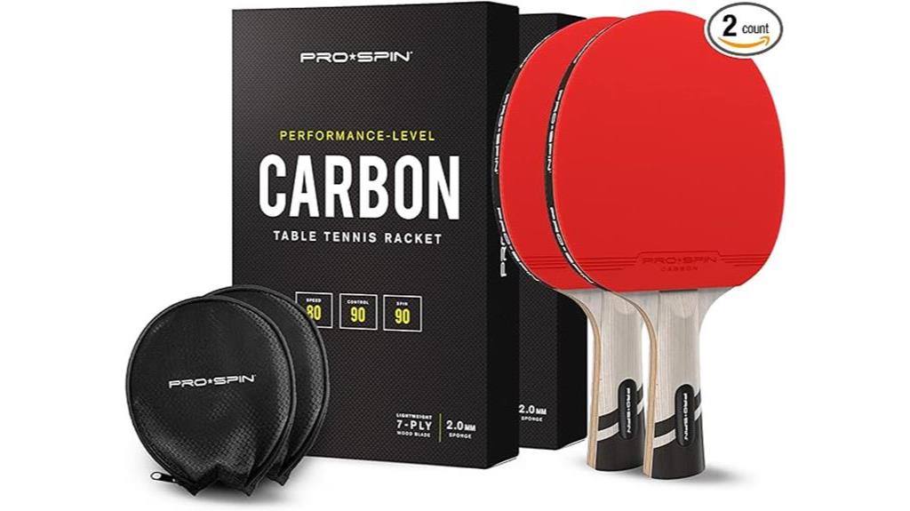 high performance ping pong paddles