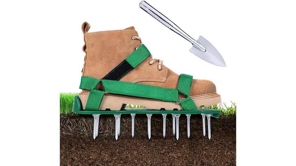lawn aerator shoes with shovel