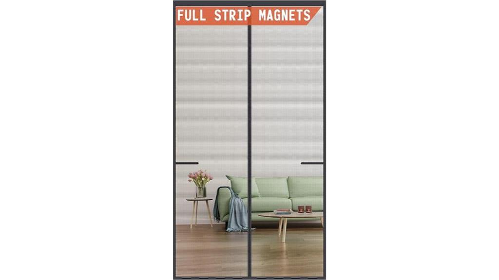 upgraded magnetic screen door