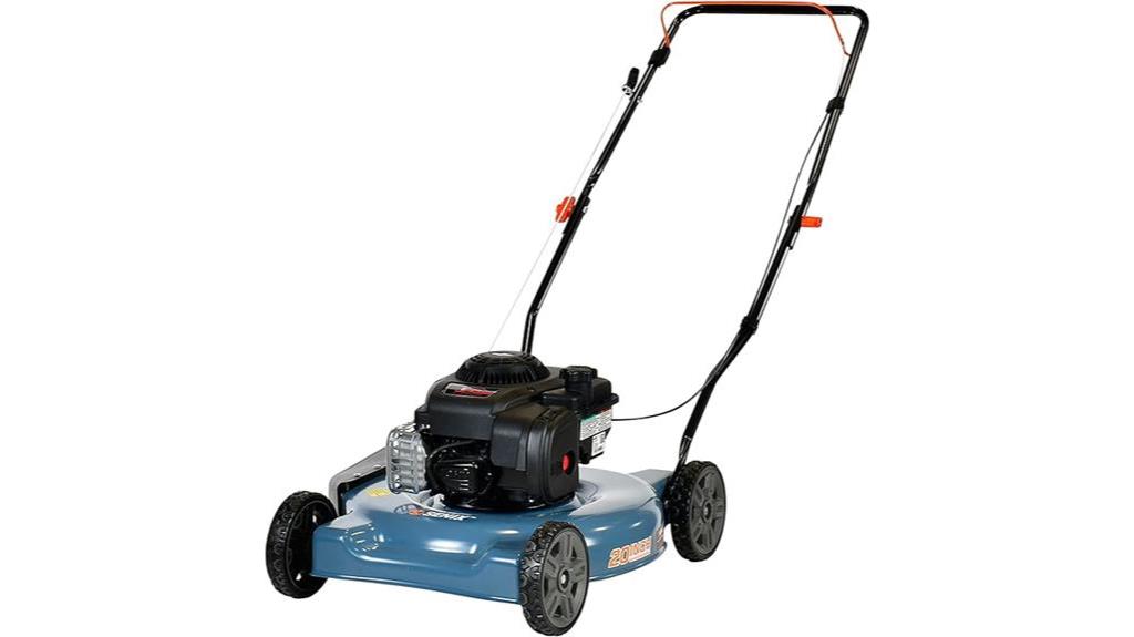gas lawn mower with engine