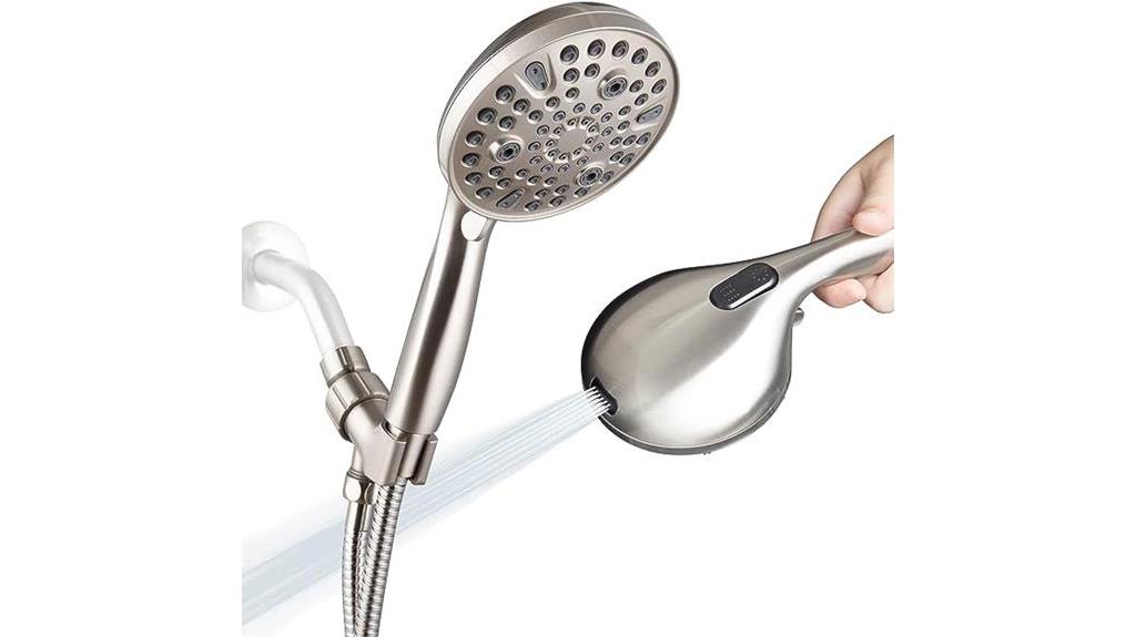 10 setting handheld shower head