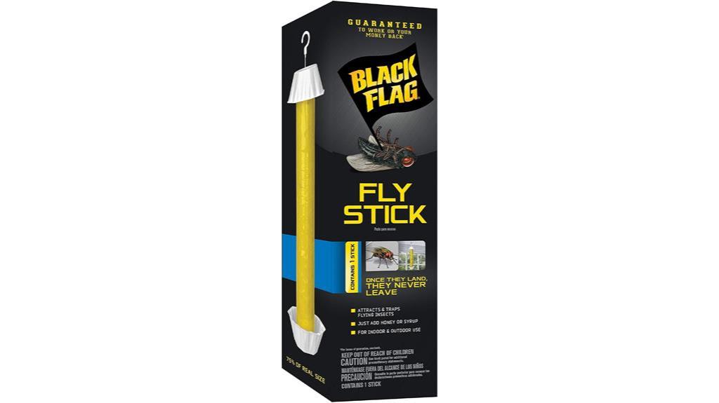 black flag fly stick