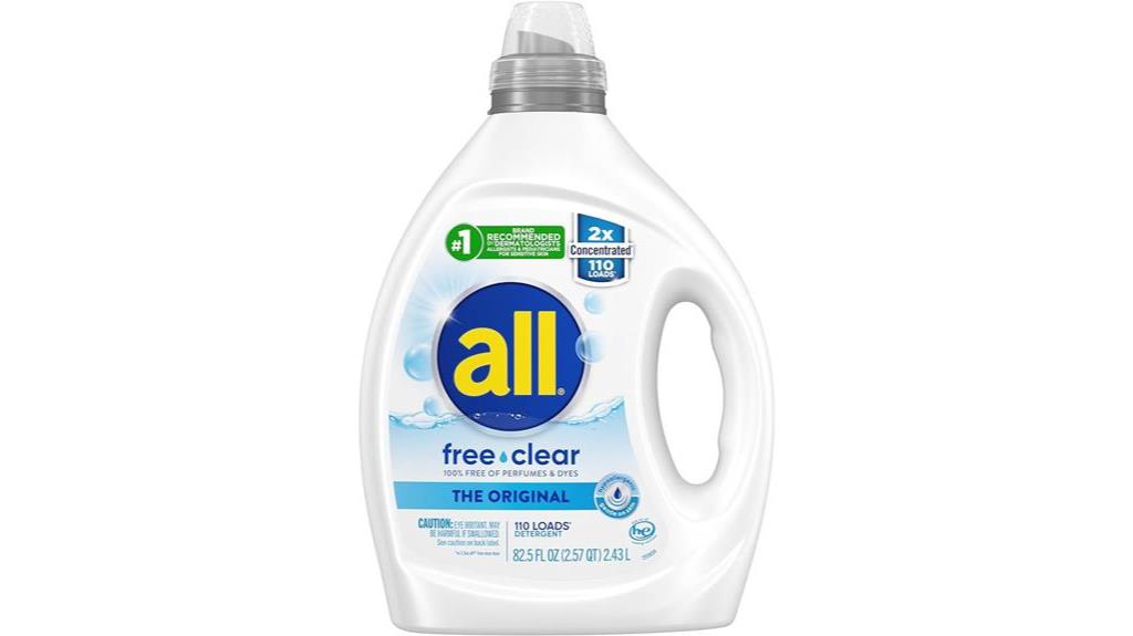 free clear laundry detergent