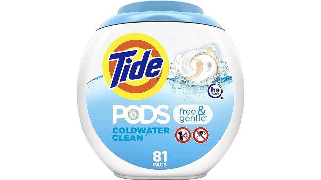 tide pods gentle laundry detergent