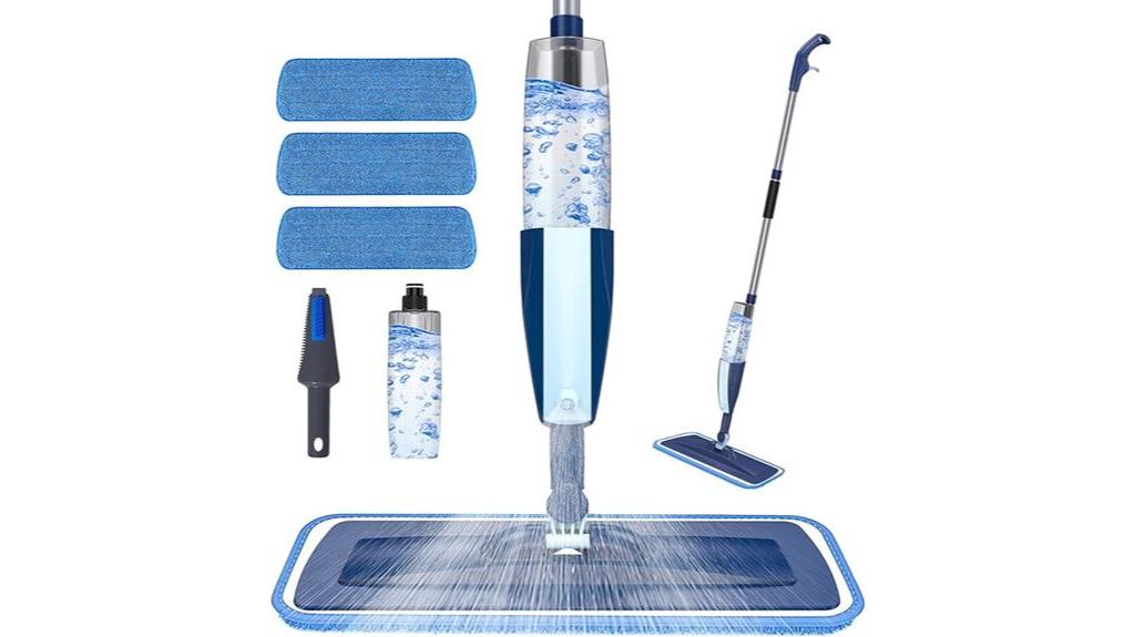 reusable microfiber spray mop