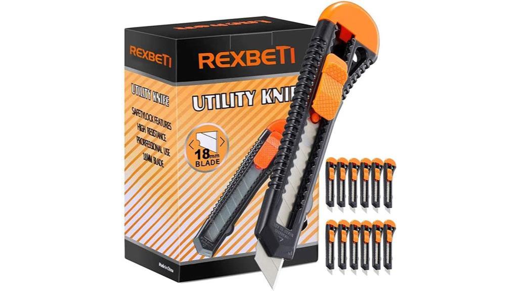 12 pack retractable box cutter