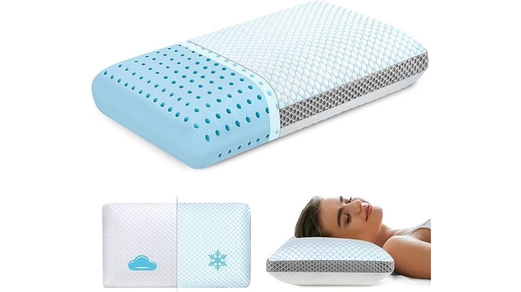 dual sided memory foam pillows