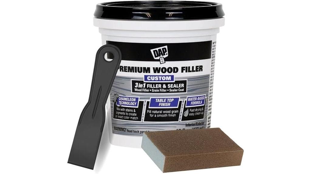 wood putty filler paintable