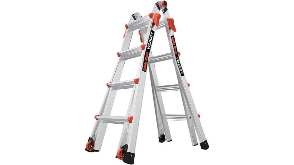 versatile ladder with wheels