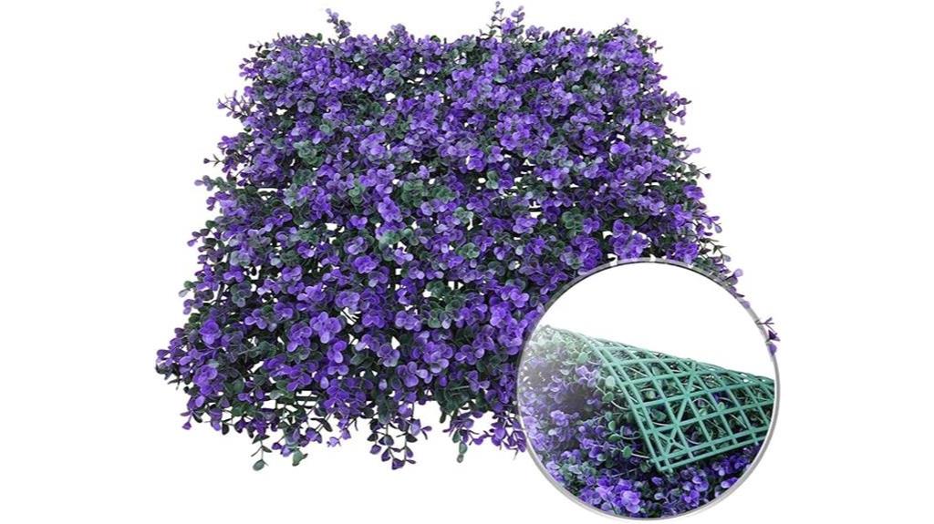 artificial lavender hedge panels