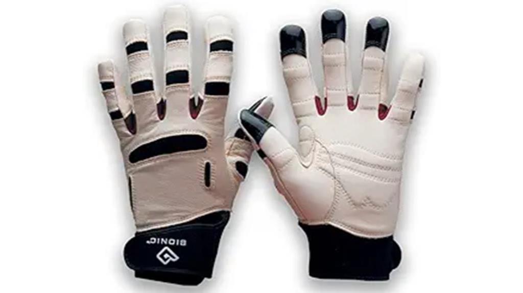 premium leather gardening gloves
