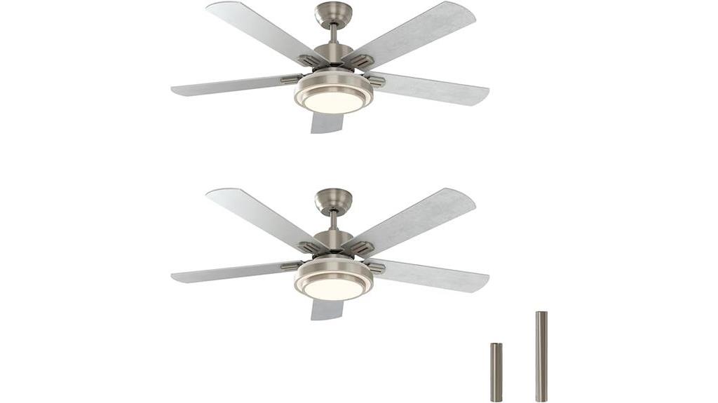 indoor 52 inch ceiling fan with remote 2 pack