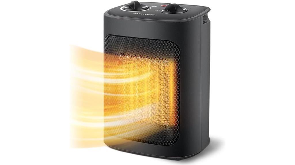indoor portable electric space heater with thermostat