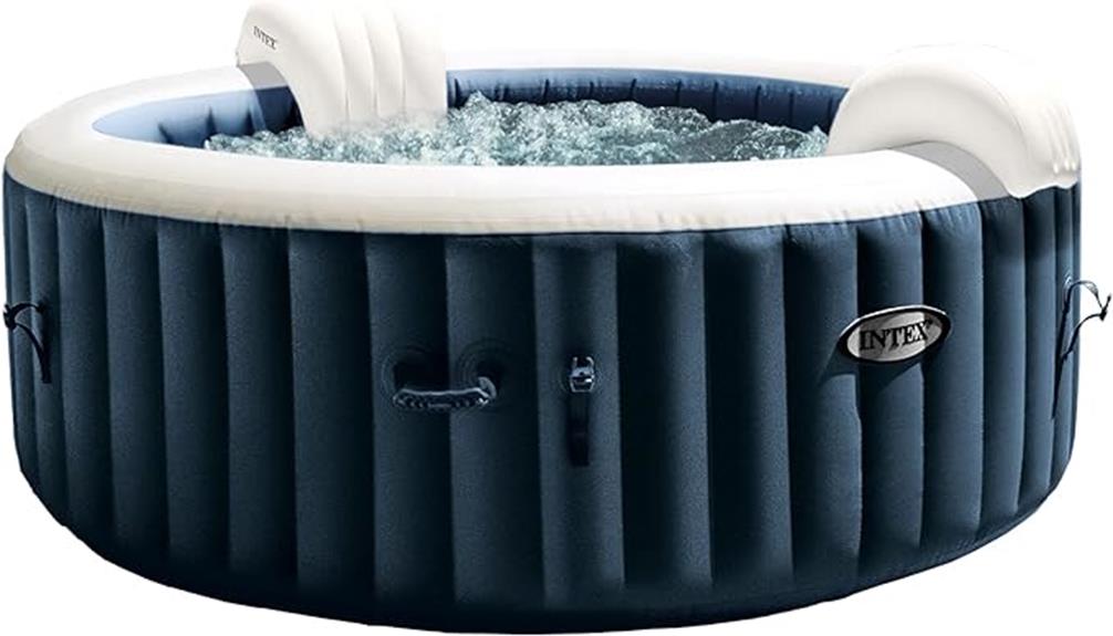 inflatable hot tub with bubbles