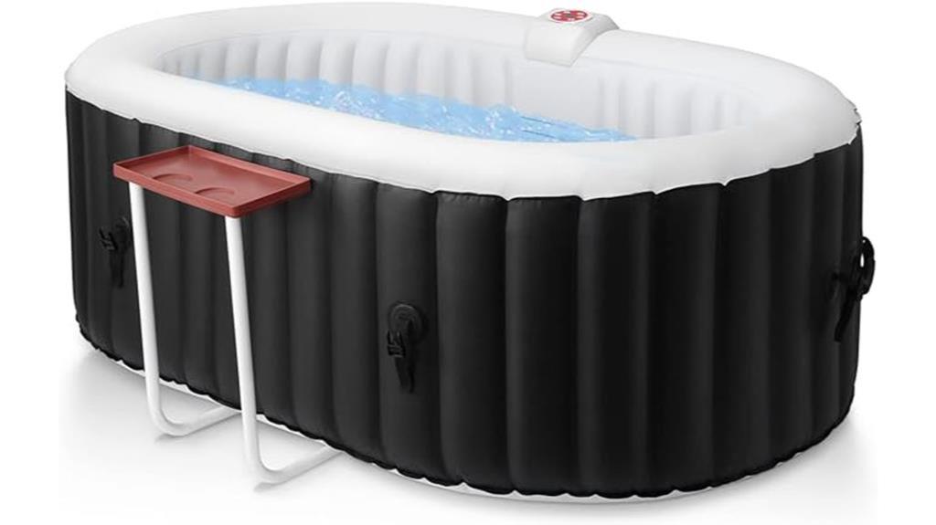inflatable oval hot tub