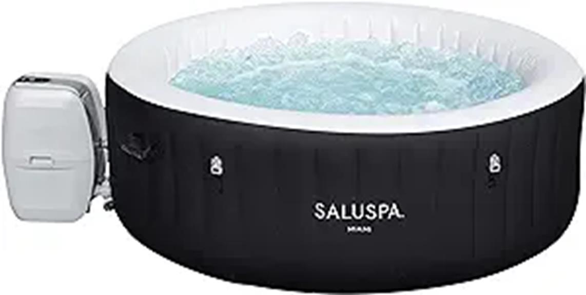 inflatable round outdoor hot tub spa