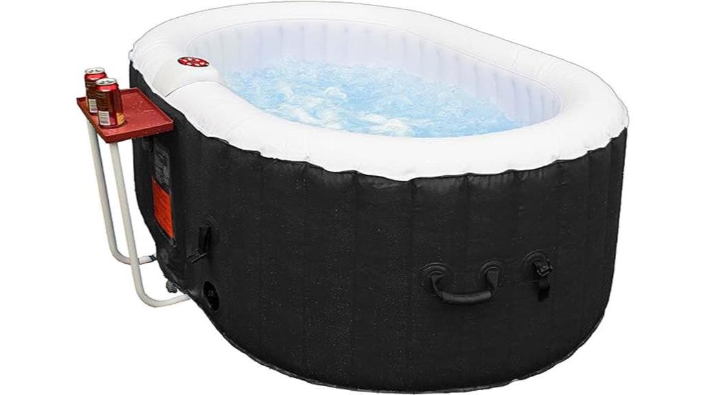 inflatable two person hot tub