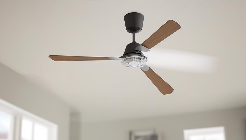 insufficient clearance for ceiling fan blades