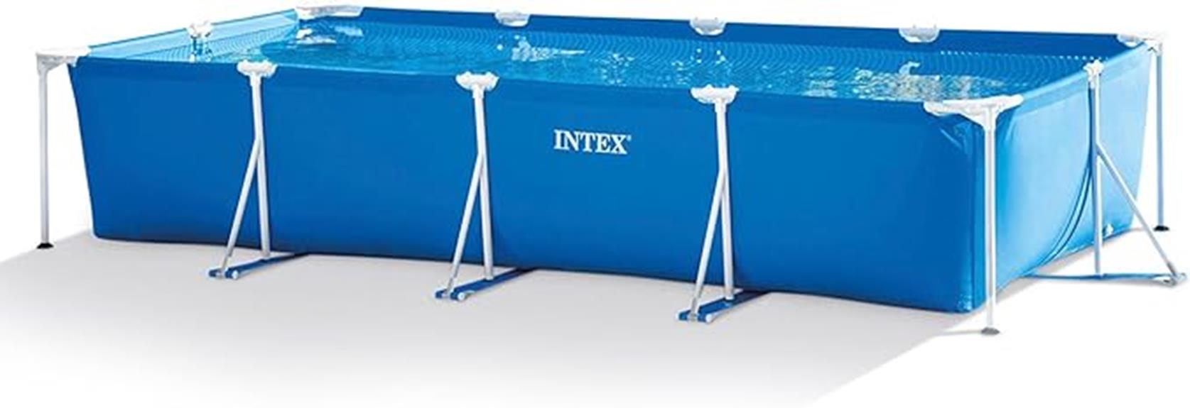 intex rectangular frame pool